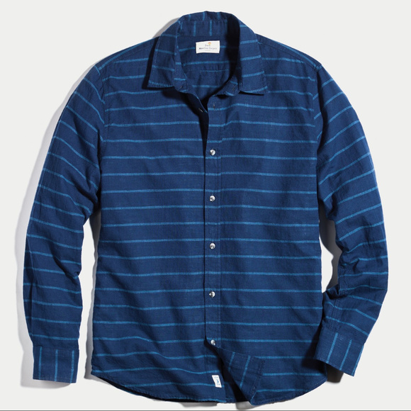 MARINE LAYER - Nathan Button Down (DEEP INDIGO) - Picture 5 of 8
